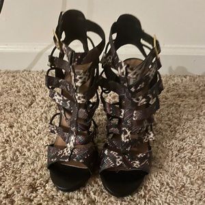 Steve Madden Snake-print Heels